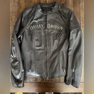 Harley Davidson - leather riding jacket